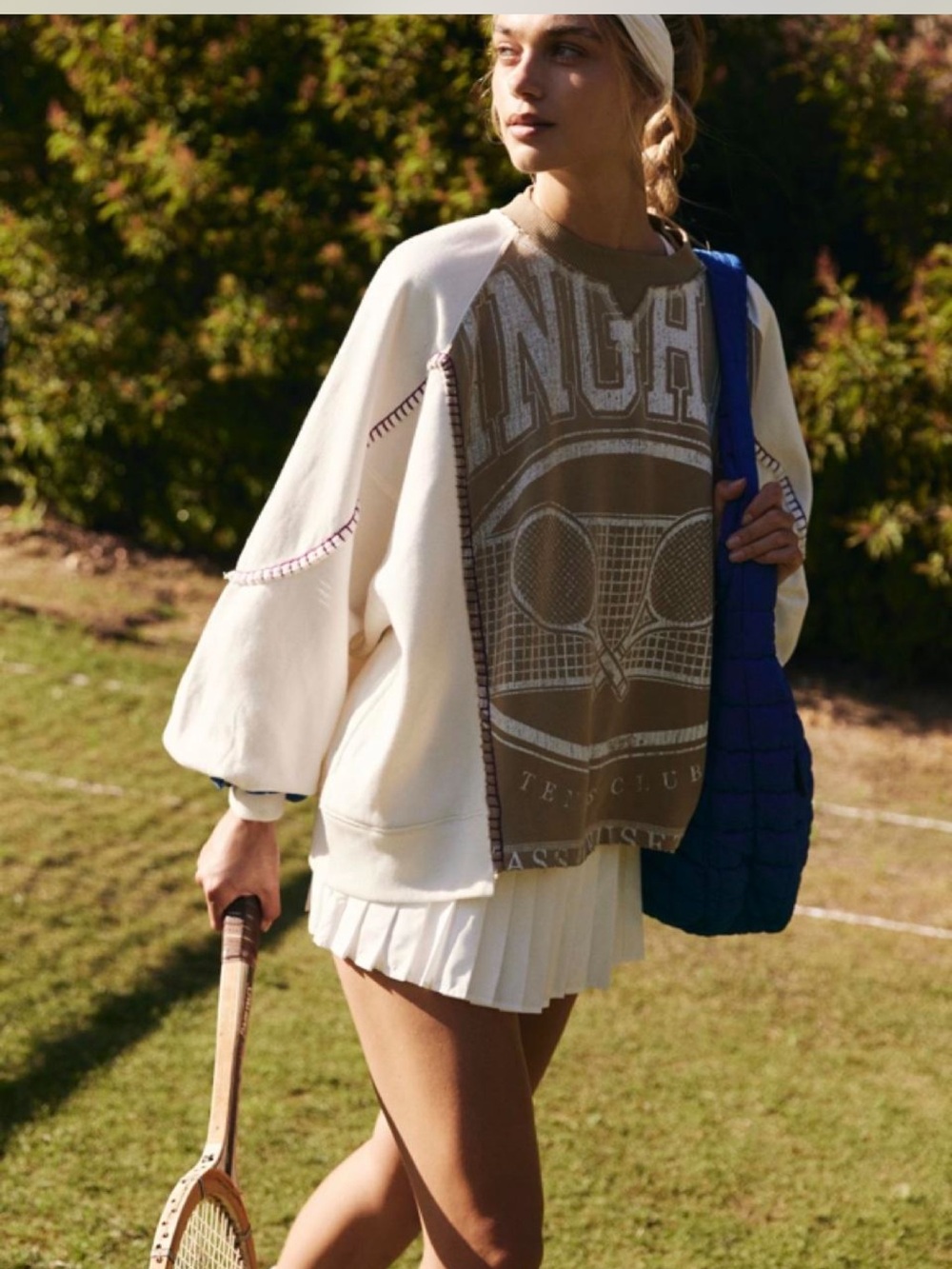 Free People Hingham Tennis Sweatshirt #2122